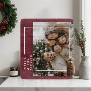 Planche À Découper Photo de Noël Joyeux et Bénit