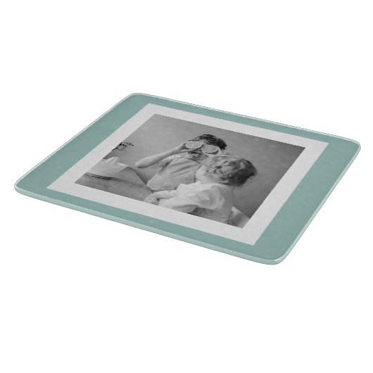 Planche À Découper Photo Famille Moderne Mint Simple Lovely Cadeau (Coin)