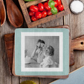 Planche À Découper Photo Famille Moderne Mint Simple Lovely Cadeau