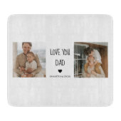 Planche À Découper Photo & Love You Dad Cadeau (Devant)