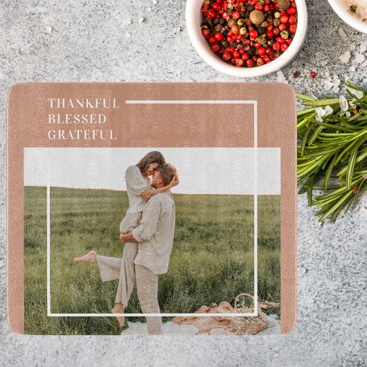 Planche À Découper Photo moderne de Family | Thankful