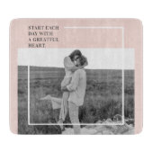 Planche À Découper Photo moderne Pastel Pink Famille Beau Cadeau