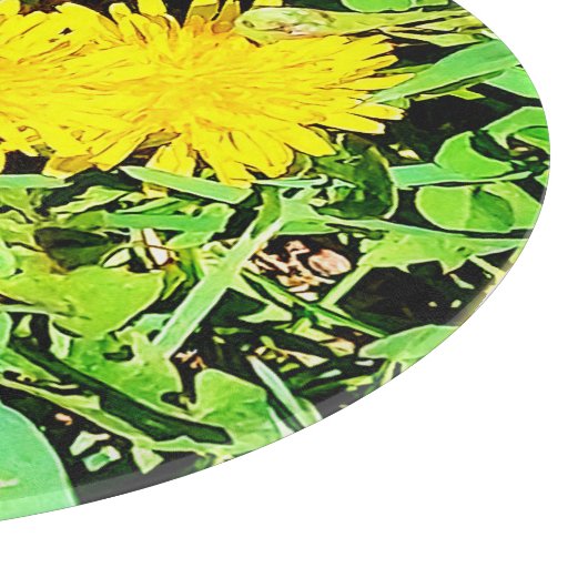 Planche À Découper Photo Mountain Dandelions. Commandez dès maintenan (Coin)