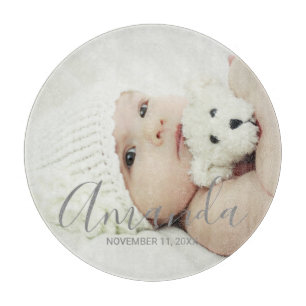 Planche À Découper Photo personnalisée avec nom et texte personnalisé