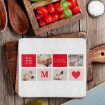Planche À Découper Photo Rouge et rose Meilleure mère Ever Venin<br><div class="desc">Photo Collage moderne Red & Pink Best Mom Ever Gift Meilleur cadeau personnalisé pour la journée des mères,  la journée de la femme ou l'anniversaire de maman. Surprenez Maman avec un cadeau qui est aussi Extraordinaire qu’elle.</div>