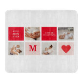 Planche À Découper Photo Rouge et rose Meilleure mère Ever Venin (Devant)