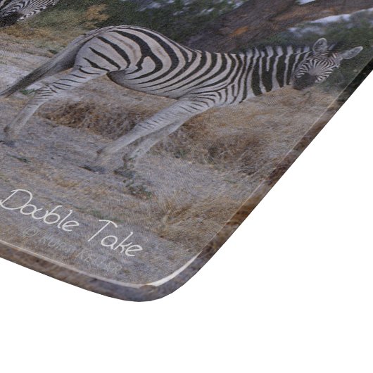 Planche À Découper Photo Zebra Double Take (Coin)