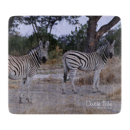 Planche À Découper Photo Zebra Double Take (Devant)