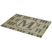 Planche À Découper Piano Keys Pianist Monogram Piano player (Coin)