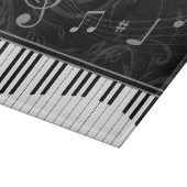 Planche À Découper Piano lunatique et notes musicales (Coin)