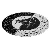 Planche À Découper Piano noir et blanc (Coin)