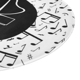 Planche À Découper Piano noir et blanc
