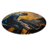 Planche À Découper Piano Player - Peinture à l'huile (Coin)