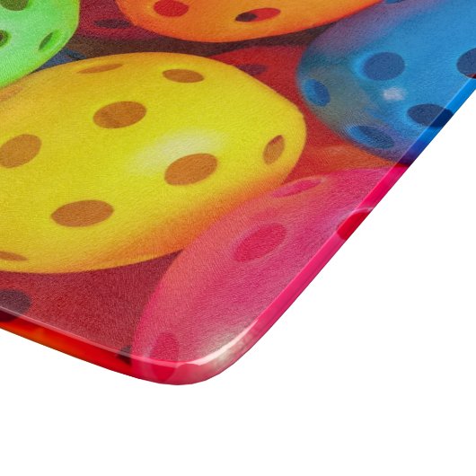 Planche À Découper Pickleball coloré (Coin)