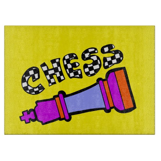 Planche À Découper pièce d'échecs (Devant)