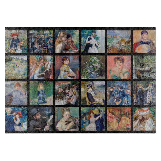 Planche À Découper Pierre-Auguste Renoir - Collage de chefs-d'oeuvre (Devant)