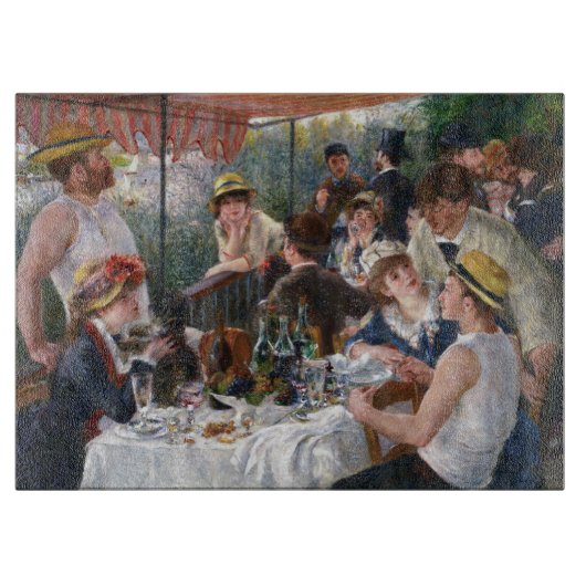 Planche À Découper Pierre-Auguste Renoir - Déjeuner de la fête nautiq (Devant)
