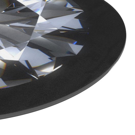 Planche À Découper Pierre de diamant : l'espace noir brille. (Coin)