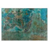 Planche À Découper Pierre minérale bleu Chrysocolla (Devant)