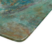 Planche À Découper Pierre minérale bleu Chrysocolla (Coin)