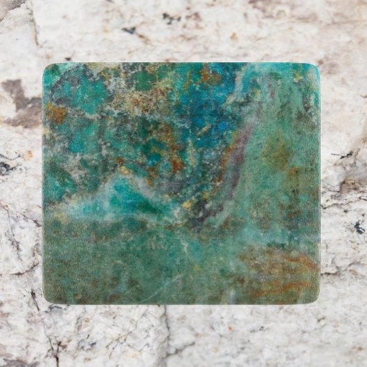 Planche À Découper Pierre minérale bleu Chrysocolla