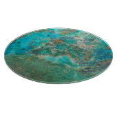 Planche À Découper Pierre minérale bleu Chrysocolla (Coin)