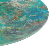 Planche À Découper Pierre minérale bleu Chrysocolla (Coin)