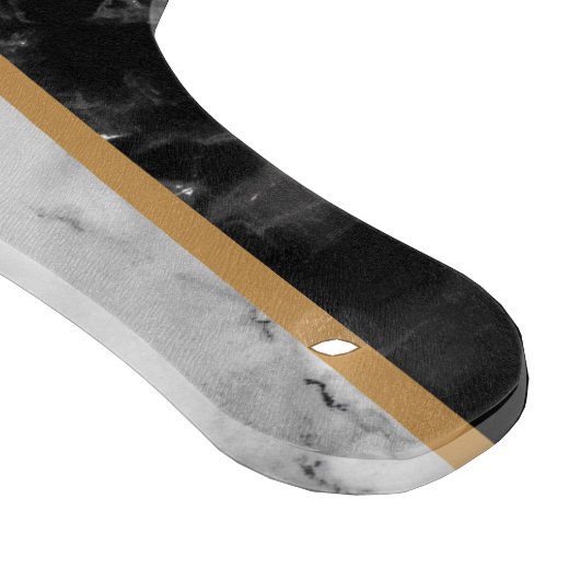 Planche À Découper Pierre noire et Marbre blanc - Ajouter une lettre (Coin)