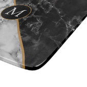 Planche À Découper Pierre noire et Marbre blanc tendance - Ajouter vo (Coin)