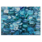 Planche À Découper Pierres de verre Aqua (Devant)
