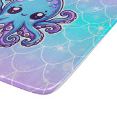 Planche À Découper Pieuvre bleue mignonne (Coin)