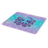 Planche À Découper Pieuvre bleue mignonne (Coin)