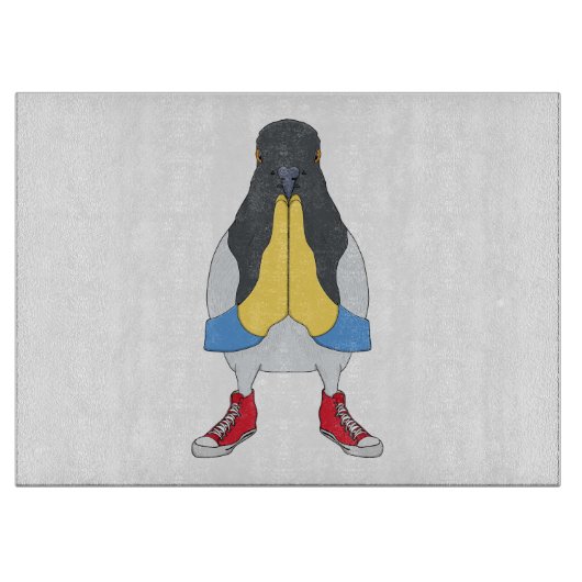 Planche À Découper Pigeon avec chaussures (Devant)