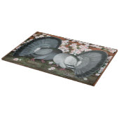 Planche À Découper Pigeons à queue en éventail paire appariée (Coin)