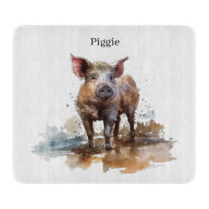 Planche À Découper Piglet en jeu, personnalisation