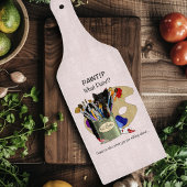 Planche À Découper Pinceaux palette Noir Kitten Artiste