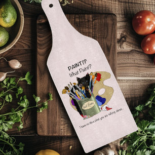 Planche À Découper Pinceaux palette Noir Kitten Artiste