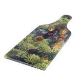 Planche À Découper PINE COMB Table à découper en verre de vin de Noël (Coin)