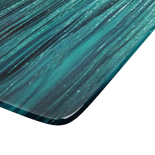 Planche À Découper Pine turquoise Vert Tinsel Or Noël Arbre (Coin)