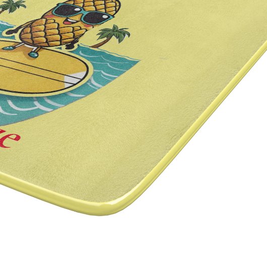 Planche À Découper Pineappa Surfer Dirige Une Vague Thunder_Cove (Coin)