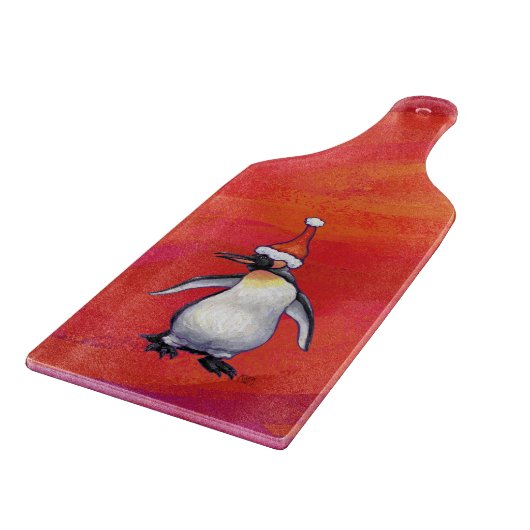 Planche À Découper Pingouin à Santa Hat en rouge (Coin)