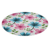 Planche À Découper Pink & Blue Floral Seamless Pattern (Coin)