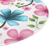 Planche À Découper Pink & Blue Floral Seamless Pattern (Coin)