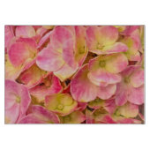 Planche À Découper Pink Hydrangeas-11x8 VERRE CUTTING BOARD (Devant)