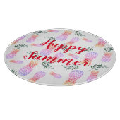 PLANCHE À DÉCOUPER PINK & ORANGE PINEAPPLE HEUREUX ÉTÉ (Coin)