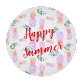 PLANCHE À DÉCOUPER PINK & ORANGE PINEAPPLE HEUREUX ÉTÉ (Devant)