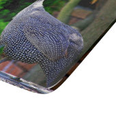 Planche À Découper Pintade casquée bleue se tenant au soleil (Coin)