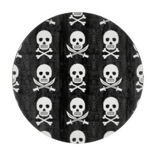 Planche À Découper Pirate Skuls Crossbones Motif sans couture