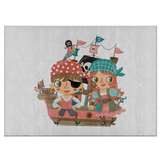 Planche À Découper Pirates Girly (Devant)