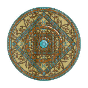 Planche À Découper Pisces Mandala Glass Cutboard